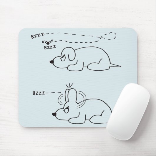 In de leeftijd van een hond muismat (Met muis)