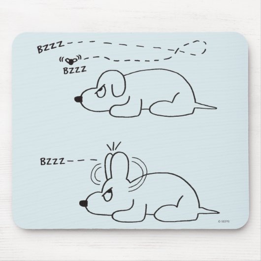 In de leeftijd van een hond muismat (Voorkant)