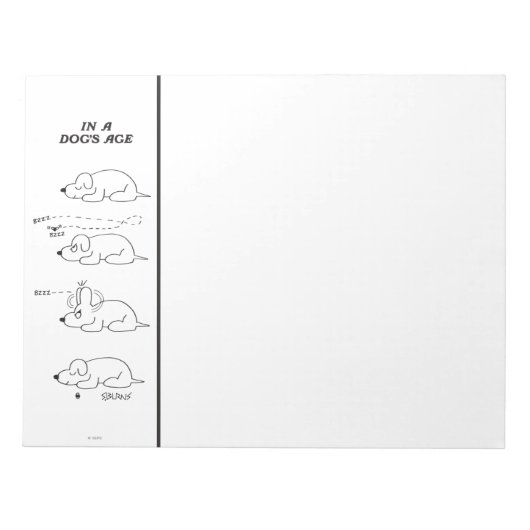 In de leeftijd van een hond notitieblok (Voorkant)