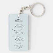 In de leeftijd van een hond sleutelhanger (achterkant)