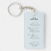 In de leeftijd van een hond sleutelhanger (Voorkant)