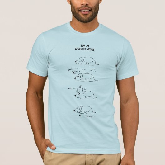 In de leeftijd van een hond t-shirt (Voorkant)