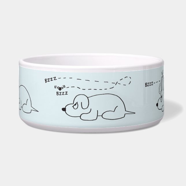 In de leeftijd van een hond voerbakje (Voorkant)