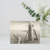 In de lente door Grant Wood Briefkaart (Staand voorkant)