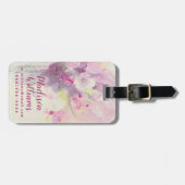  in de lente | Soft Pink Bouquet Bagagelabel (Voorkant horizontaal)