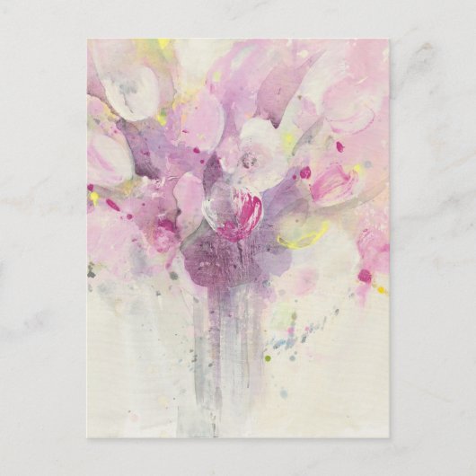 in de lente | Soft Pink Bouquet Briefkaart (Voorkant)