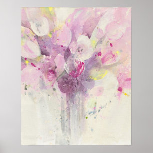 in de lente   Soft Pink Bouquet Poster