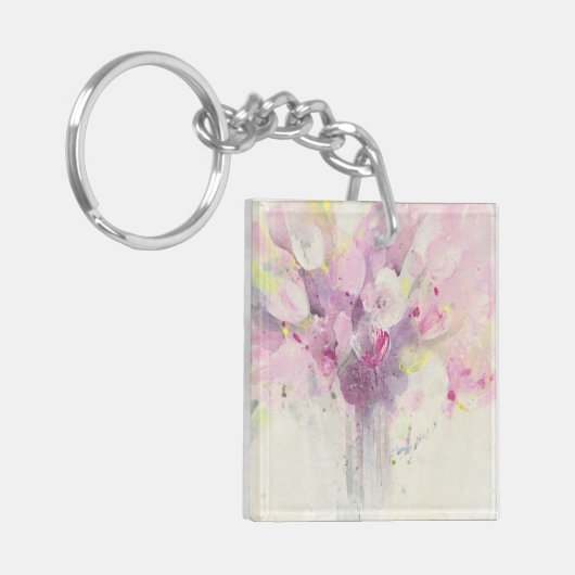 in de lente | Soft Pink Bouquet Sleutelhanger (Voorkant Links)