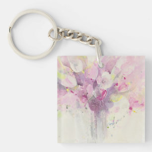  in de lente   Soft Pink Bouquet Sleutelhanger