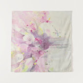  in de lente | Soft Pink Bouquet Wandkleed (Voorkant)