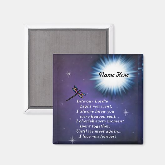 In de Lichte Dragonfly Magneet (Voorkant / Achterkant)