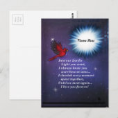 In de lichte kardinaal briefkaart (Voorkant / Achterkant)