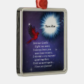 In de lichte kardinaal metalen ornament (Rechts)