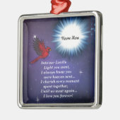 In de lichte kardinaal metalen ornament (Links)