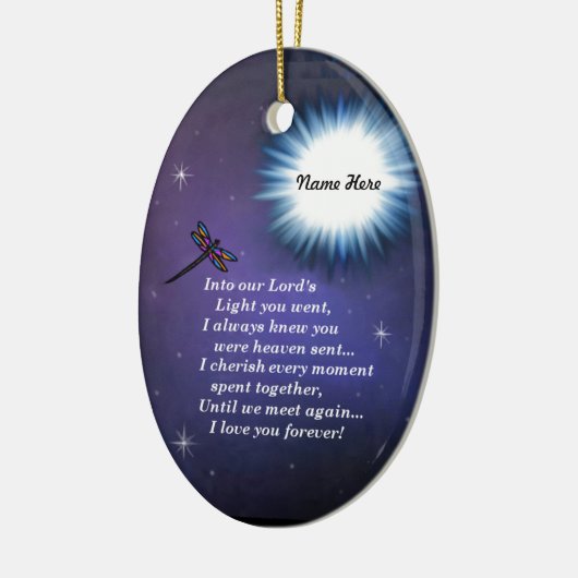 In de lichte libel keramisch ornament (Links)