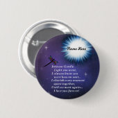 In de lichte libel ronde button 5,7 cm (Voorkant /achterkant)