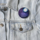 In de lichte libel ronde button 5,7 cm (In situ)