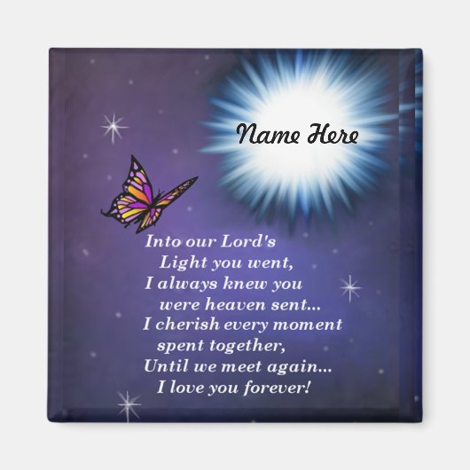 in de lichte vlinder magneet (Voorkant)