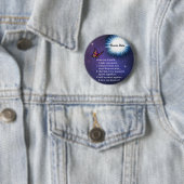 in de lichte vlinder ronde button 5,7 cm (In situ)