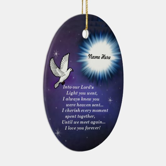 In de lichte vogel keramisch ornament (Rechts)