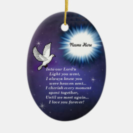 In de lichte vogel keramisch ornament