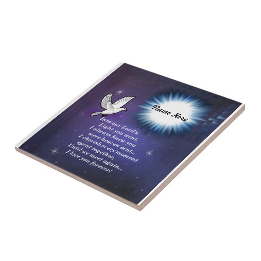 In de lichte vogel tegeltje (Zijkant)