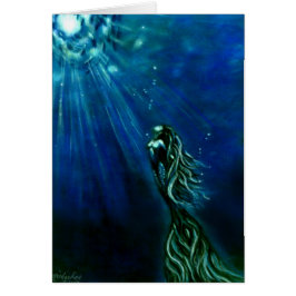 In de lichte zeemeerminikaart