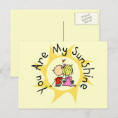 In de liefde ben je mijn zonneschijn briefkaart (Voorkant / Achterkant)