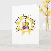 In de liefde ben je mijn zonneschijn kaart (Gele Bloem)