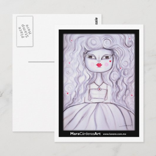 In de liefde briefkaart (Voorkant / Achterkant)