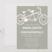 In de liefde - Grijze fietsontwerp Weddenschappen Kaart (Voorkant / Achterkant)