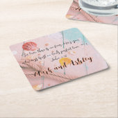 "In de liefde is er geen angst. Moge je altijd ver Kartonnen Onderzetters (Schuin)