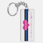 In de liefde met een officier sleutelhanger (Voorkant Links)