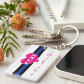 In de liefde met een officier sleutelhanger (Voorkant Rechts)