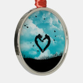 In de liefde metalen ornament (Rechts)