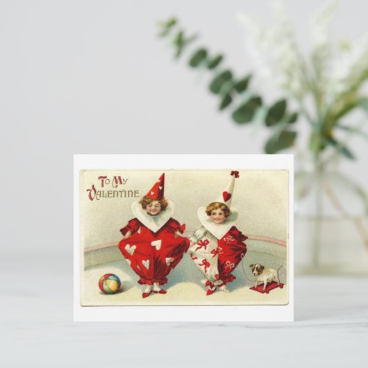 In de liefde rondlopen briefkaart (Staand voorkant)