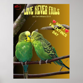 In de liefde spreekt de stilte boekdelen poster