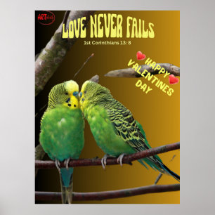 In de liefde spreekt de stilte boekdelen poster