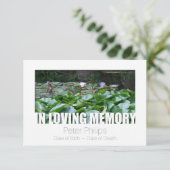 In de liefdevolle herinnering Sjabloon 12 Viering  Kaart (Staand voorkant)