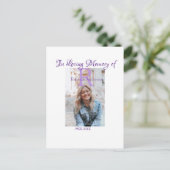 In de liefdevolle herinnering van herinnering houd briefkaart (Staand voorkant)