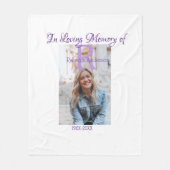 In de liefdevolle herinnering van herinnering houd fleece deken (Voorkant)