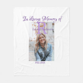 In de liefdevolle herinnering van herinnering houd fleece deken