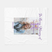 In de liefdevolle herinnering van herinnering houd fleece deken (Voorkant (Horizontaal))