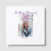 In de liefdevolle herinnering van herinnering houd gastenboek (Voorkant)