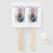 In de liefdevolle herinnering van herinnering houd handwaaier (Voorkant en achterkant)