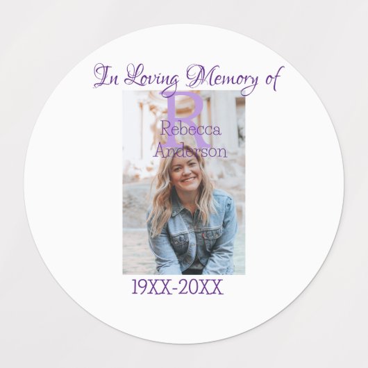 In de liefdevolle herinnering van herinnering houd labels (Design 2)