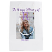 In de liefdevolle herinnering van herinnering houd medium cadeauzakje (Achterkant)