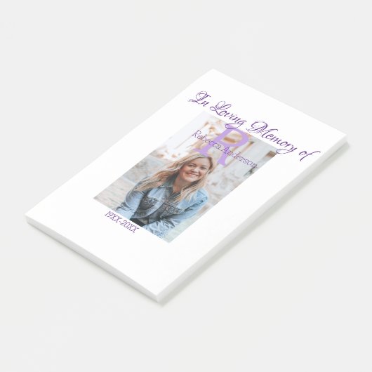 In de liefdevolle herinnering van herinnering houd post-it® notes (Schuin)