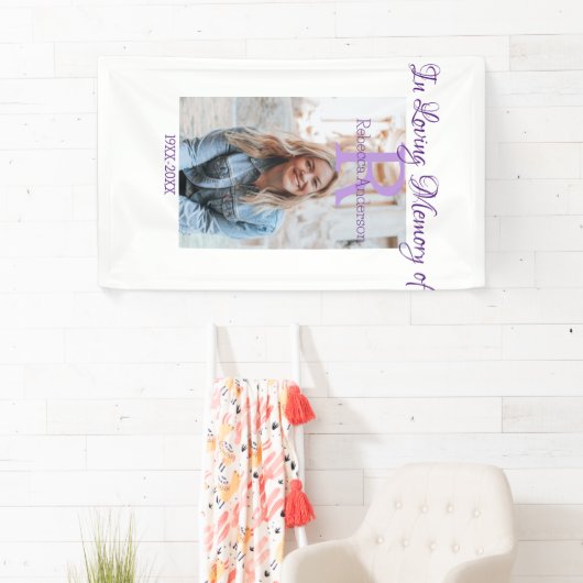 In de liefdevolle herinnering van herinnering houd spandoek (Insitu)