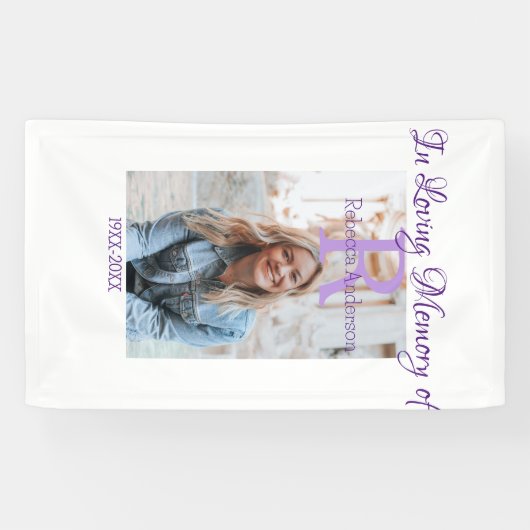 In de liefdevolle herinnering van herinnering houd spandoek (Horizontaal)